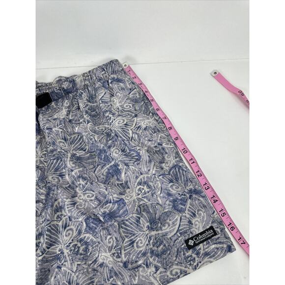 Vintage Columbia Large Purple Floral Printed Shorts Belted - Picture 15 of 15